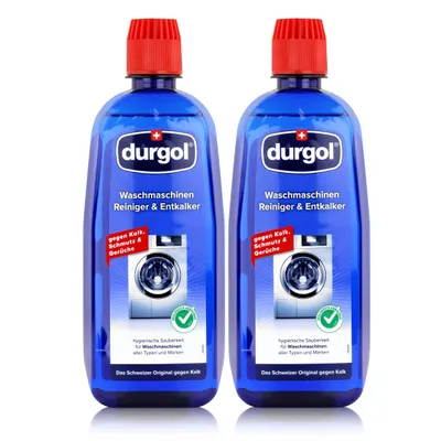 Produktbild von Durgol Waschmaschinen Reiniger & Entkalker 500ml - Gegen Kalk (2er Pack)