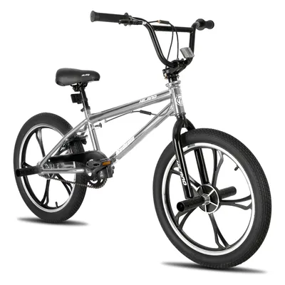 Produktbild von Hiland 20 Zoll 5 Multiple Speichen Kinder BMX Fahrrad für Jungen Mädchen ab 7 8 9 10 Jahre alt, 360 Grad Rotor Freestyle, 4 Pegs Single Speed Kinder