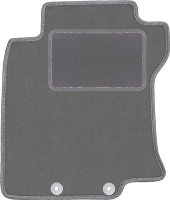 Produktbild von Fahrerfußmatte Velours graphit passend für Nissan X-Trail III T32 (2013-2017, SUV) – mit Befestigungen – passgenau