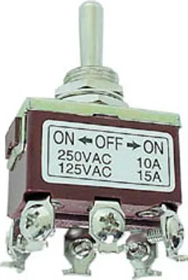 Produktbild von Kippschalter - Maxi - Dpdt Ein-Aus-Ein 10A/250V