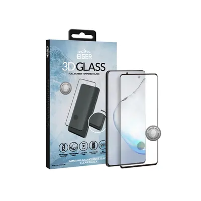 Immagine prodotto di Pellicola Samsung Galaxy Note 10 Lite Eiger Glass 3D Edge to Edge Clear Nero