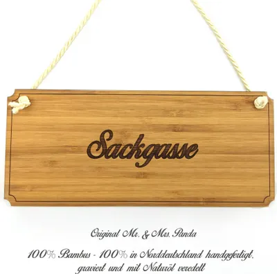 Produktbild von Mr. & Mrs. Panda Wegweiser Sackgasse - Geschenk, Firmenschild, Büroschild, Schild, Praxisschild, Landhaus, Werbeschild, Geschenkidee, Graviert, Shabby