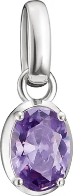 Thomas Sabo CC1330-051-13 Charm-Anhänger Oval Lila Connect Silber 1