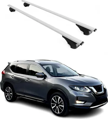Produktbild von Dachträger Grundtäger für Nissan X-Trail 2013-2021 75kg Metall Silber 2 tlg