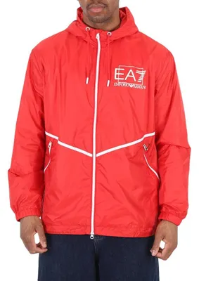 Produktbild von Emporio Armani - Bomberjacke für Herren, Logo SY4076 (L) (Rot/Weiß)
