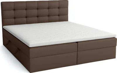 Produktbild von FEDVE Boxspringbett Schlafzimmerbett TOMORI mit 2 Bettkästen, Doppelbett mit Bonell-Matratze und Topper 180x200