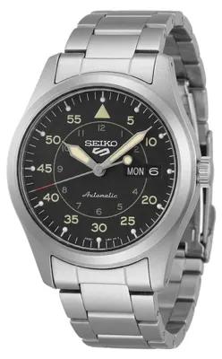 Produktbild von Seiko 5 Sports Herrenuhr Automatik silber schwarz SRPH27K1