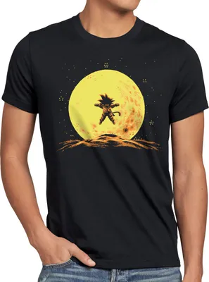 Produktbild von style3 Goku Mond T-Shirt Herren son-goku dragon z super saiyan turtle