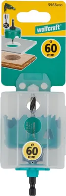 Image de Scie cloche CT maçonnerie/pierre/bois/plastique wolfcraft diamètre 60 mm