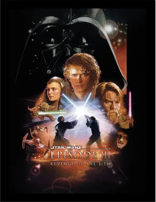 Immagine prodotto di Star Wars - Poster incorniciato "Episodio III" PM8411 (40 cm x 30 cm) (Multicolore)