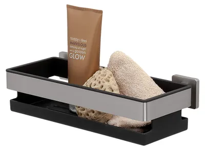 Produktbild von Tiger Dock Duschkorb, Premium-Duschablage aus gebürstetem Edelstahl, mit herausn