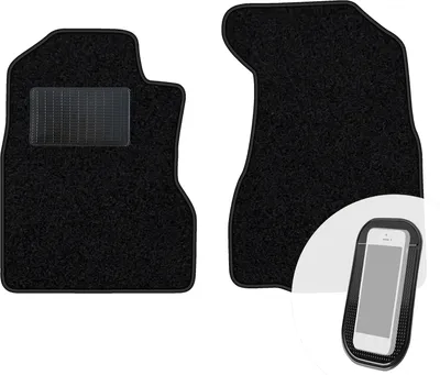 Produktbild von moto-MOLTICO Vorne Fußmatten Auto Velours Autoteppiche Schwarz Automatten Set 2-teilig passend für Honda CR-V 2002-2006