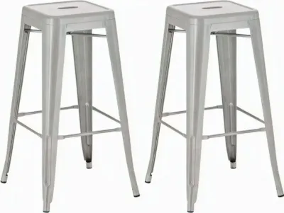 Produktbild von 2er Set Barhocker Joshua silber