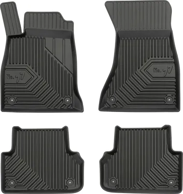 Image de Tapis de Sol de Voiture No.77 pour Audi A5 Sportback F5 2016-2024 TPE Noir 4Pcs