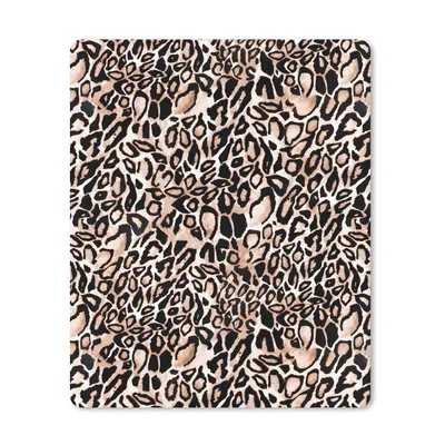 Produktbild von MuchoWow® Mauspad Mousepad Pantherdruck - Schwarz - Braun 19x23 cm - Mousepads - Maus Mat - Pad - Mausunterlage - Mauspads - Spielen