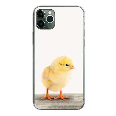 Produktbild von MuchoWow® Handyhülle Schutzhülle Hülle für iPhone 11 Pro Max Küken - Tiere - Jungen - Mädchen - Kinder Silikon Softcase Handy Hülle - Schutz