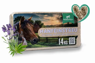 Produktbild von Hanfeinstreu "Lavendel" -  140 Liter - Saugstark, natürlich & duftend