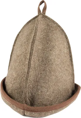 Produktbild von Dunkelbrauner Saunahut aus weichem Filzmaterial, 25 x 72 cm, für optimalen Hitzeschutz