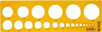 Immagine prodotto di MemoBe byPRATEL CIRCLE TEMPLATE 2-36MM Ms101-00