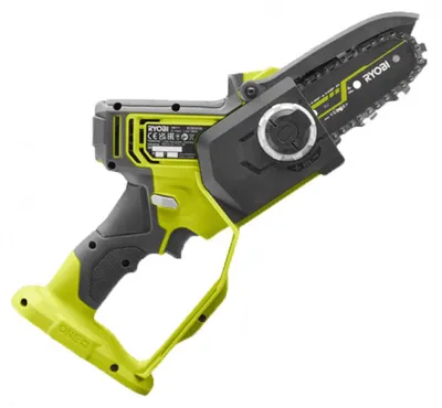 Image de Élagueur à main 18V - RYOBI RY18PSX10A-0 - Brushless / moteur sans charbons - guide 10 cm - 6 m/s - tendeur sans outil (vendu sans batterie)