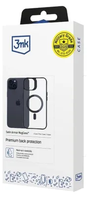 Image de 3mk Housse Satin Armor MagCase Cover pour Apple iPhone 16 Pro Max transparent Backcover compatible avec MagSafe