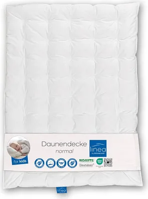 Produktbild von LINEA böhmerwald Daunendecke normal, 90% Daunen / 10% Federn, weiß, 100x135