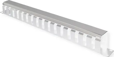 Produktbild von VALUE 19-Zoll-Frontplatte 1 HE mit Rangierkanal 40 x 40 mm, grau