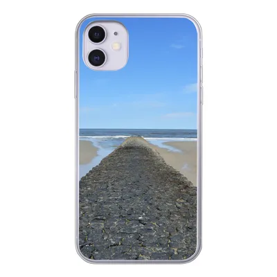 Produktbild von MuchoWow® Handyhülle Schutzhülle Hülle für iPhone 11 Nordsee - Strand - Wasser Silikon Softcase Handy Hülle - Handytasche