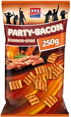 Produktbild von XOX Party Bacon Schinken Style herzhaft knusprig und rauchig lecker 250g