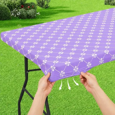Produktbild von Abwaschbare Tischdecke Rechteckig Violett 75x183cm