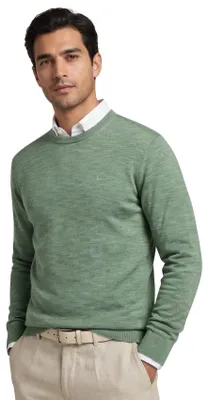 Produktbild von Gant Pullover grün melierte Baumwolle