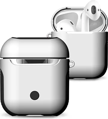 Produktbild von Mobigear Frosted  Apple AirPods 1 Hardcase Hülle - Weiß