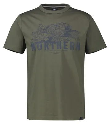 Produktbild von LERROS Herren T-Shirt mit Rundhalsausschnitt aus Baumwolle und Brustprint