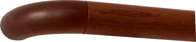 Produktbild von TIBU Mahagoni Handlauf Holz Ø 42 mm Geländer Treppe 0,3m - 5m, Länge 3,1 m und Enden Holzkrümmling ohne Halter