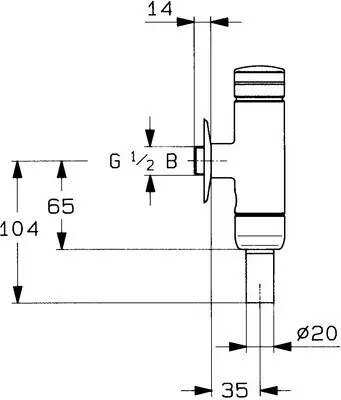 Franke WC-Druckspüler mit einstellbarem Spülstrom und Spülwasservolumen DN 15 Franke GmbH AQRM551,AQRM552,AQRM462,AQRM559