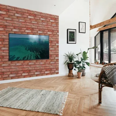 Obrázok produktu pre Kamenné tapety na stenu tehlové 96x48 cm kamenný efekt dekoratívny panel vodotesný 10915
