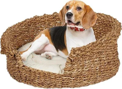 Immagine prodotto di Cuccia rotonda intrecciata 18x46 cm per cani di piccola taglia e gatti
