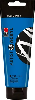 Produktbild von Marabu Künstler-Acrylfarbe Artist Acryl 120 ml primärcyan