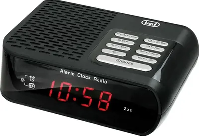 Produktbild von Trevi RC 827 D Uhr Schwarz - Radio (Uhr, Schwarz, 140 mm, 114 mm, 40 mm, 40 mm, 310 g)