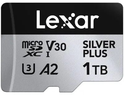 Produktbild von Lexar Professional SILVER PLUS, 1 TB, MicroSDXC, UHS-I, 205 MB/s, 150 MB/s, Class 3 (U3)