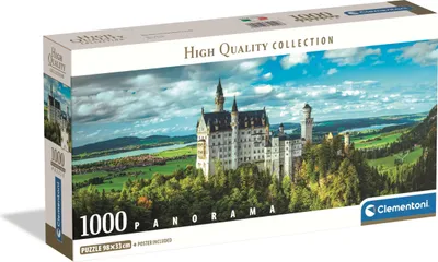 Image de Clementoni - Puzzle Panorama Neuschwanstein 1000 elementów - Wysoka Jakość