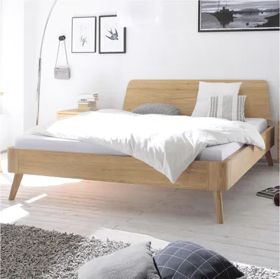 Produktbild von HASENA Oak Bianco Eiche Bett Masito 25 Kopfteil Edda 200x200