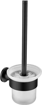 Produktbild von WC-Bürste mit Halterung schwarz matt
