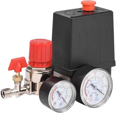 Produktbild von Luftdruckregelaar mit Manometer - Regelklep für Druckregelung - Druckschalter - Luftdruckregler