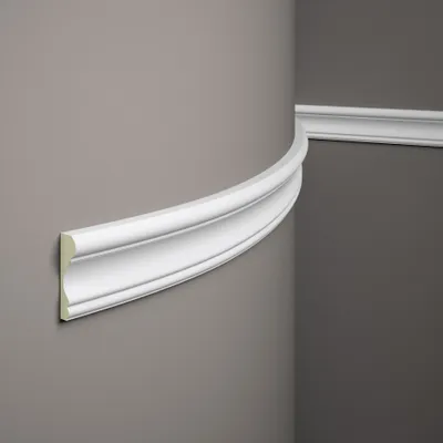 Produktbild von Mardom flexible Wandleiste MDD311F Profoam 25 x 85 x 2000 mm Weiß Zierleiste biegsam