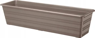 Obrázok produktu pre Plastový balkónový kvetináč 60 cm, béžový, na bylinky a kvety