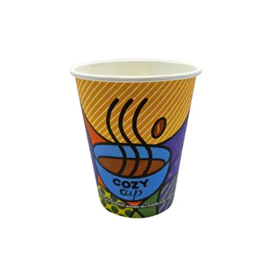Produktbild von 50 Coffee to go Kaffeebecher 200 ml PAP/PE Ø 80x90 mm "Cozy Cup" druck