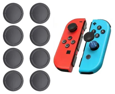 Produktbild von 8x Rutschfeste Daumen Kappen für Nintendo Switch / Lite / OLED Gaming Zubehör