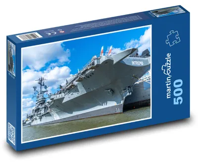 Produktbild von Puzzle 500 Flugzeugträger Intrepid USA - martinpuzzle
