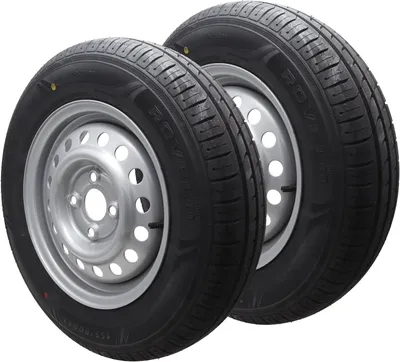 Produktbild von Komplettrad 155/80R13 84N 100x4 PKW Anhänger 4Jx13 Reifen!! 4-LOCH!! 155 80 R 13 (2x)